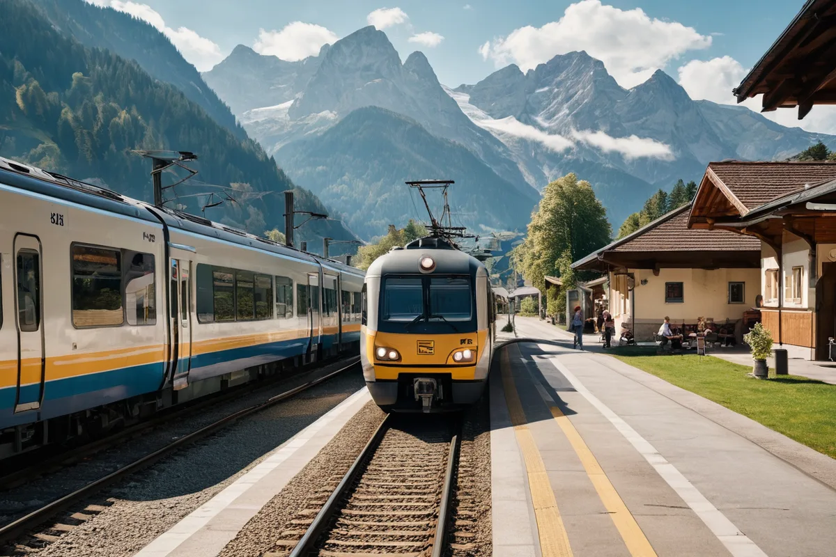 Regional train to FĂĽssen for Neuschwanstein Castle